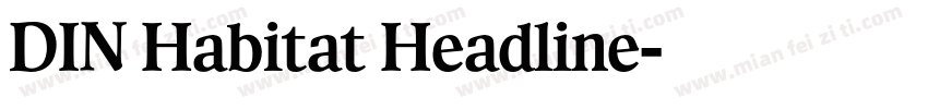 DIN Habitat Headline字体转换